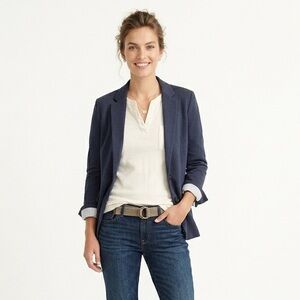 Kenneth Cole Select Navy Knit Blazer - Size L (Fits like M)